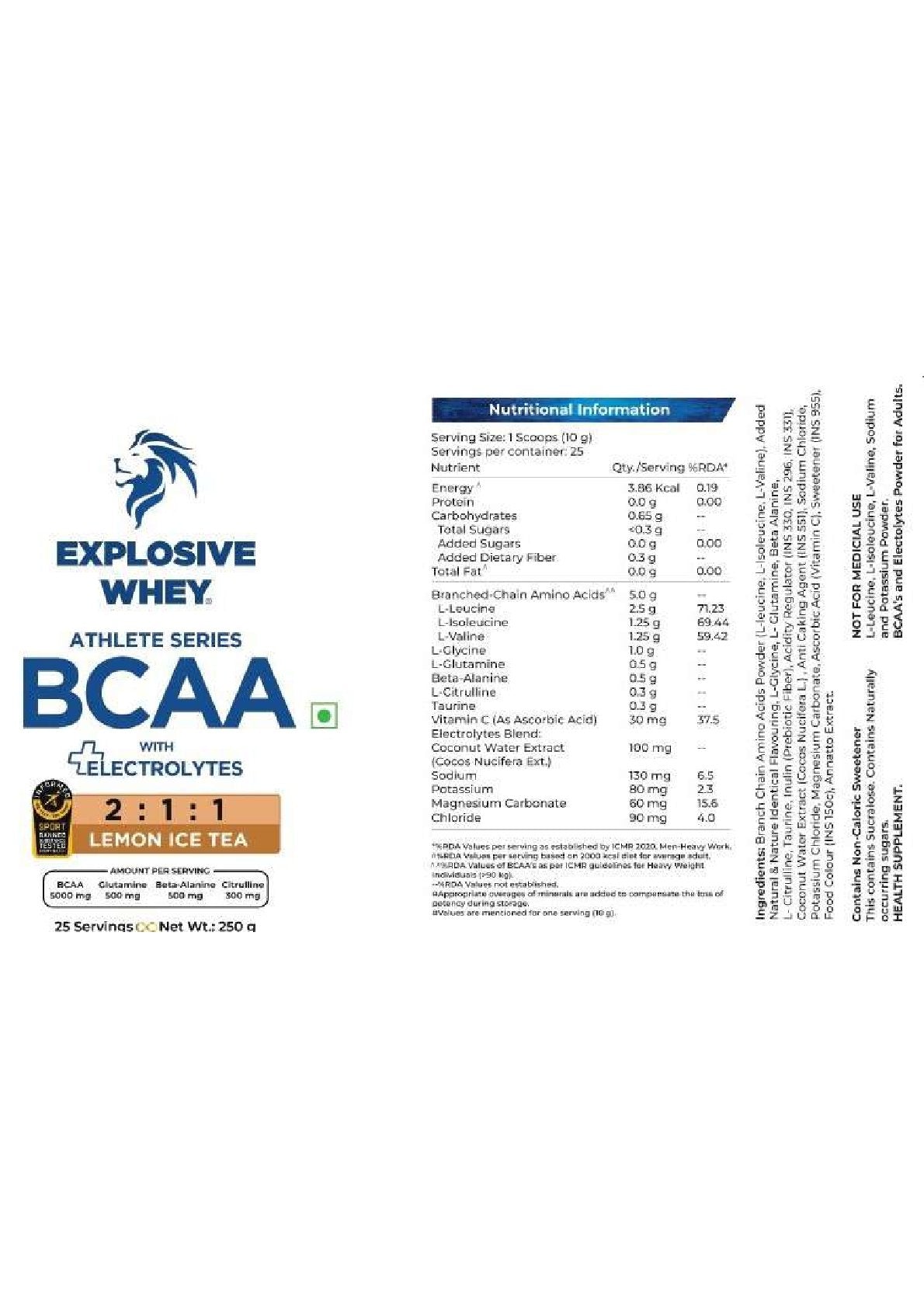 Athlete Series BCAA - Explosive Whey