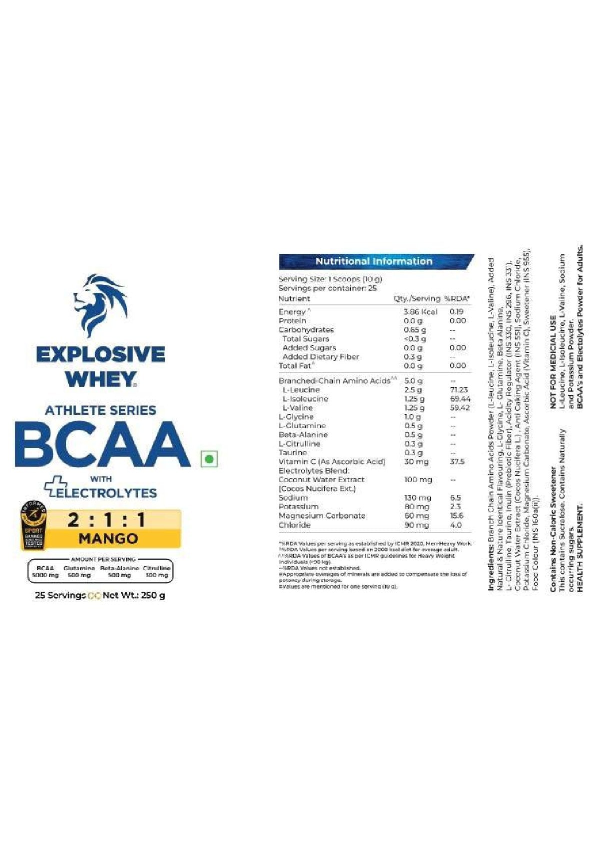 Athlete Series BCAA - Explosive Whey