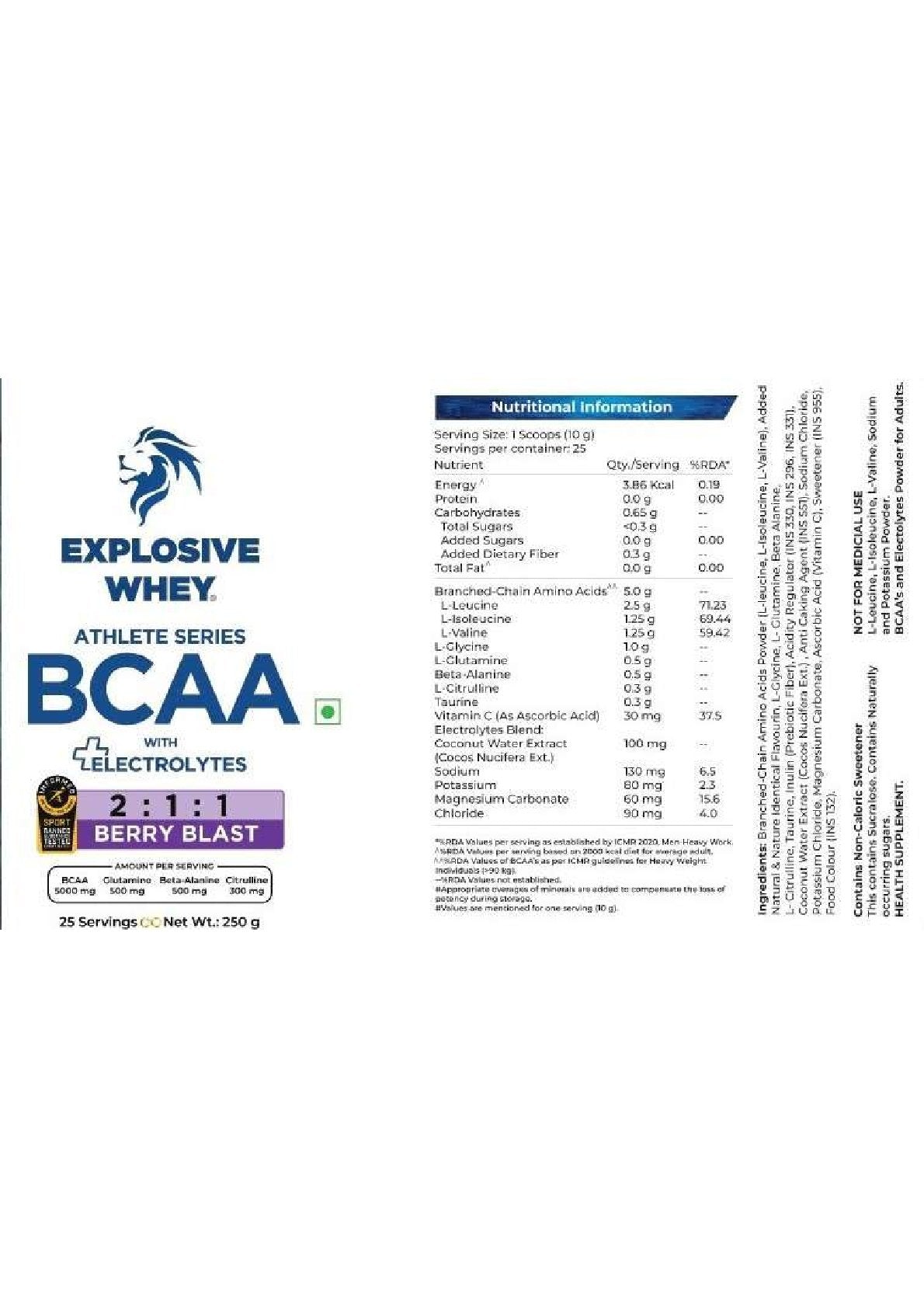 Athlete Series BCAA - Explosive Whey
