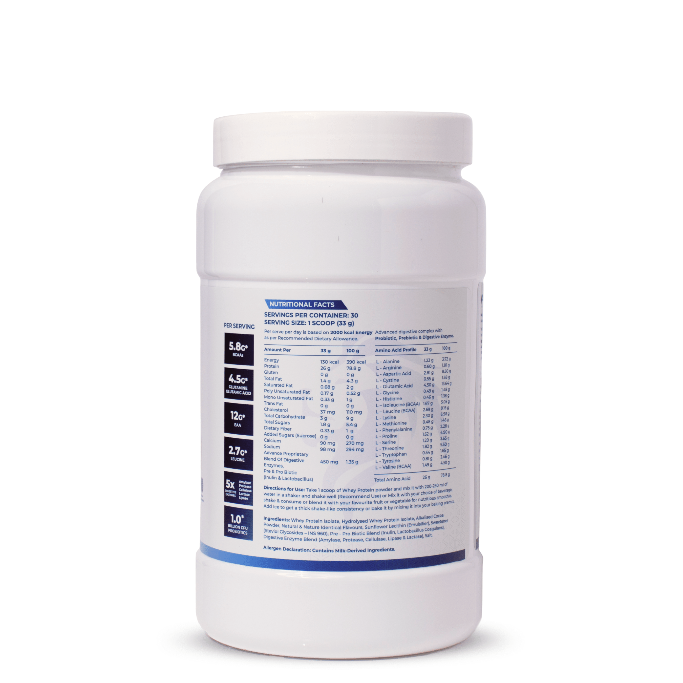 Athlete Series Whey Protein (100% Isolate)#Flavour_Chocolate Mint
