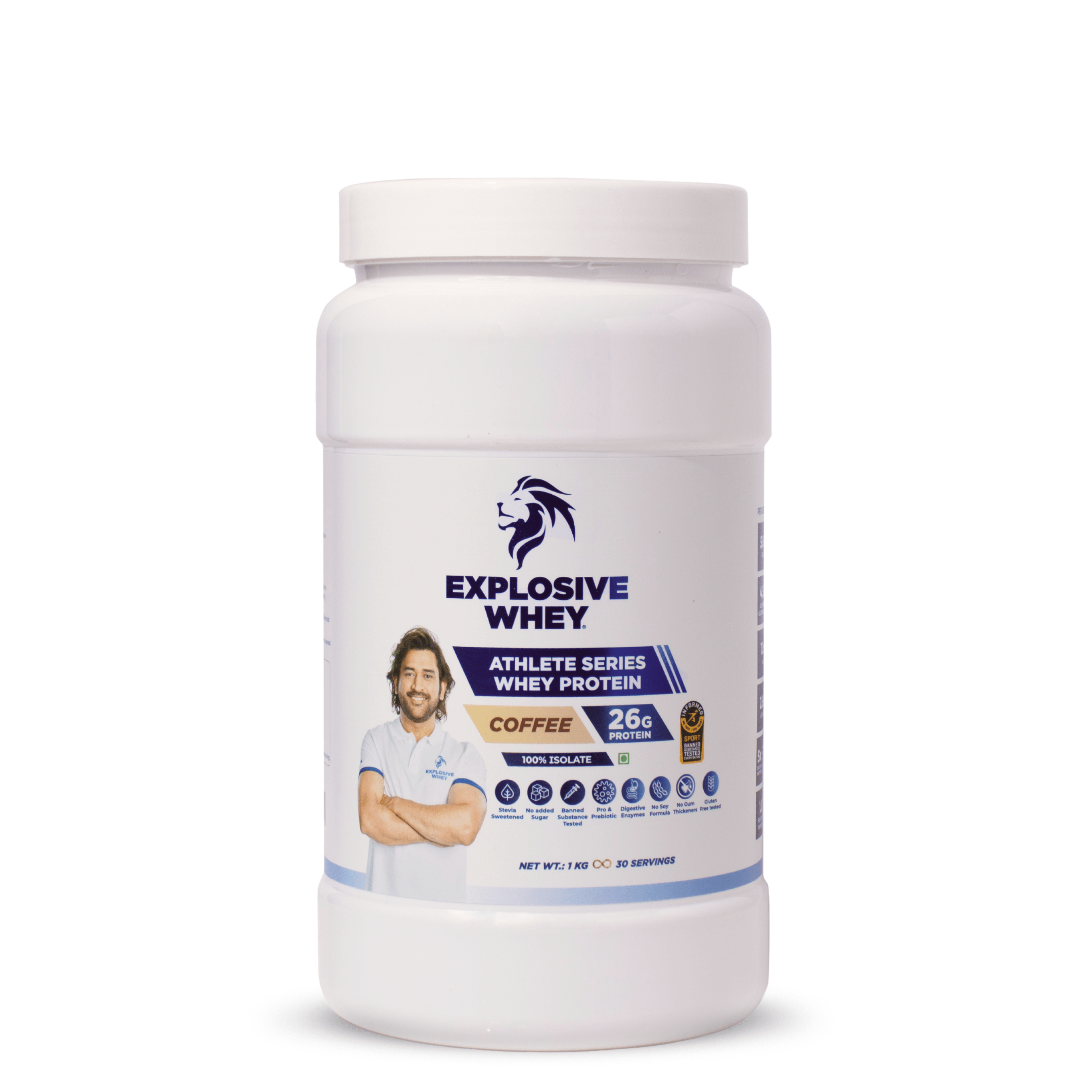 Athlete Series Whey Protein (100% Isolate)#Flavour_Coffee