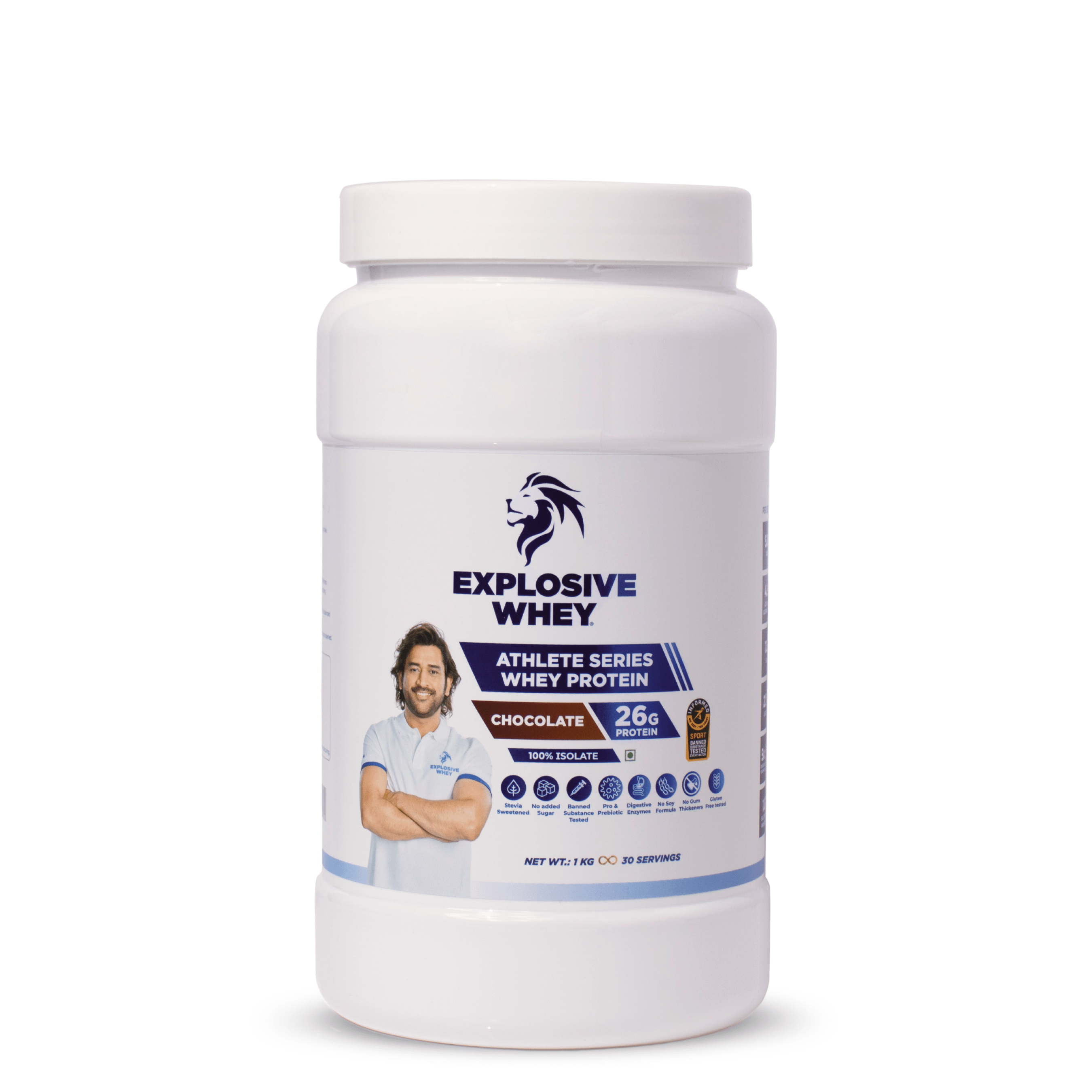 Athlete Series Whey Protein (100% Isolate)#Flavour_Chocolate