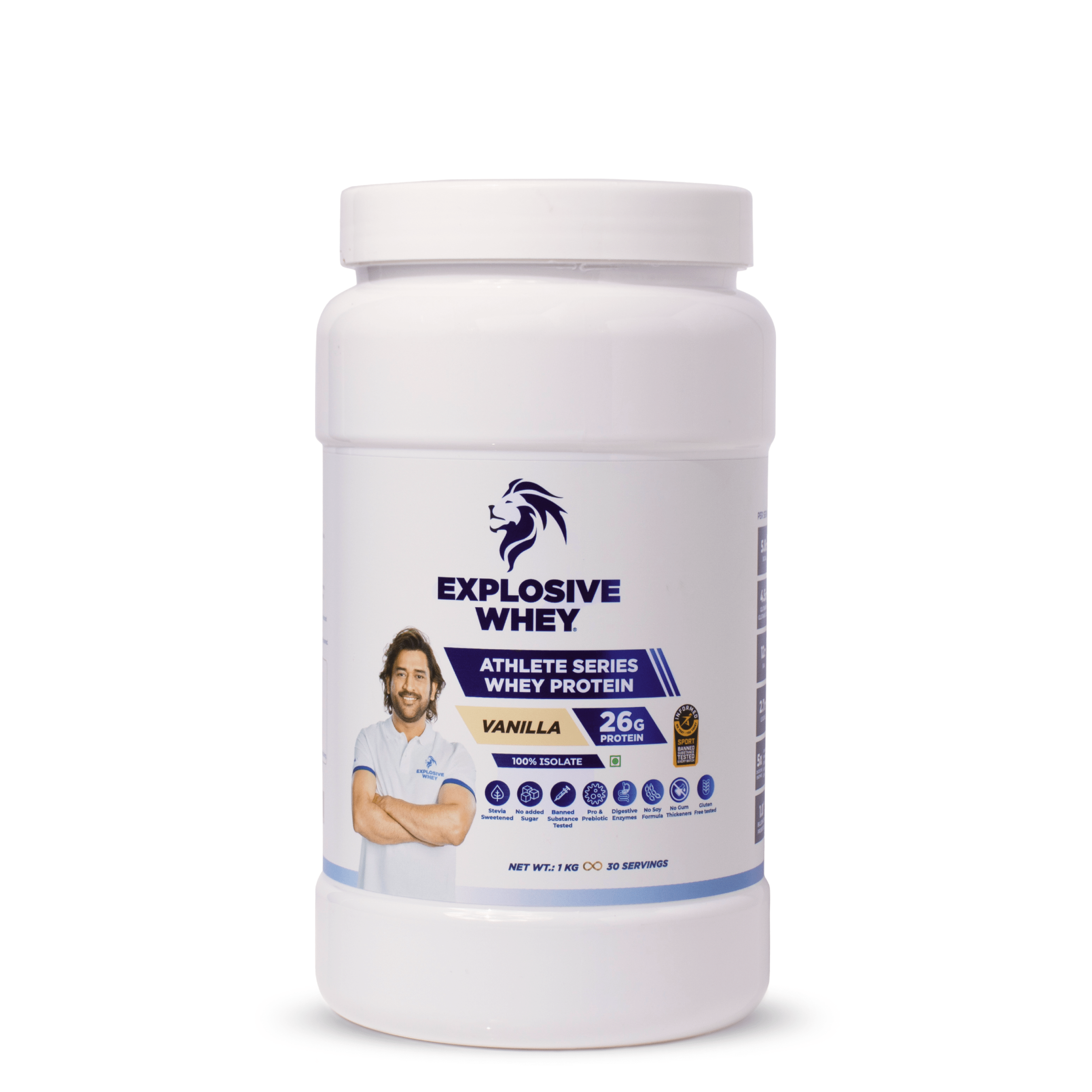 Athlete Series Whey Protein (100% Isolate)#Flavour_Vanilla