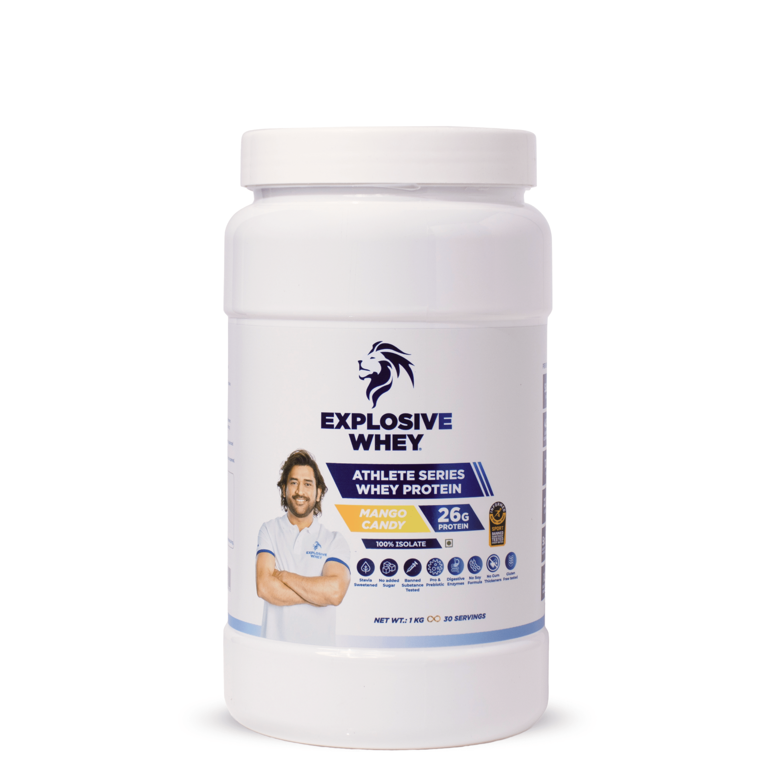 Athlete Series Whey Protein (100% Isolate)#Flavour_Mango Candy