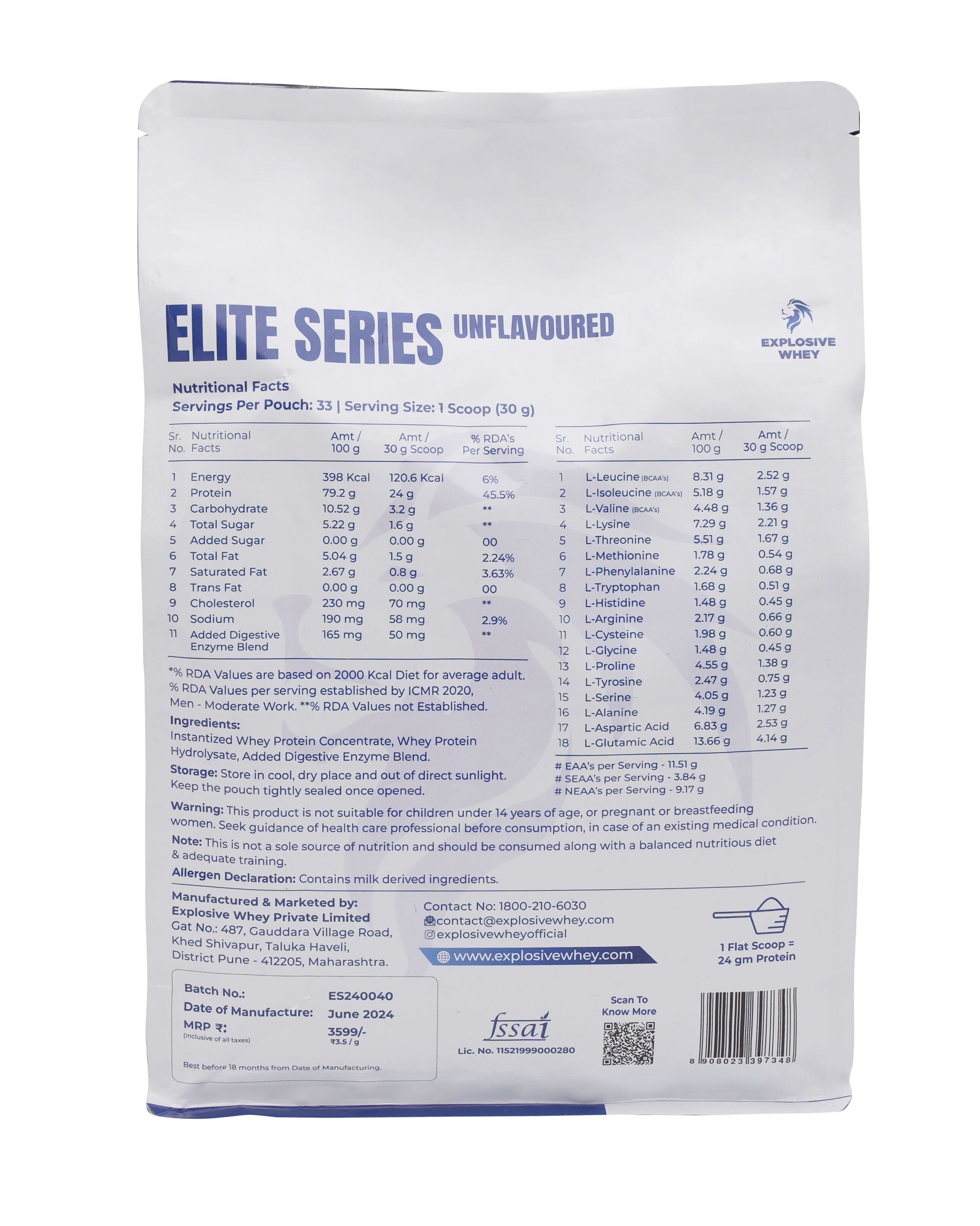 Elite Series Whey Protein - Explosive Whey