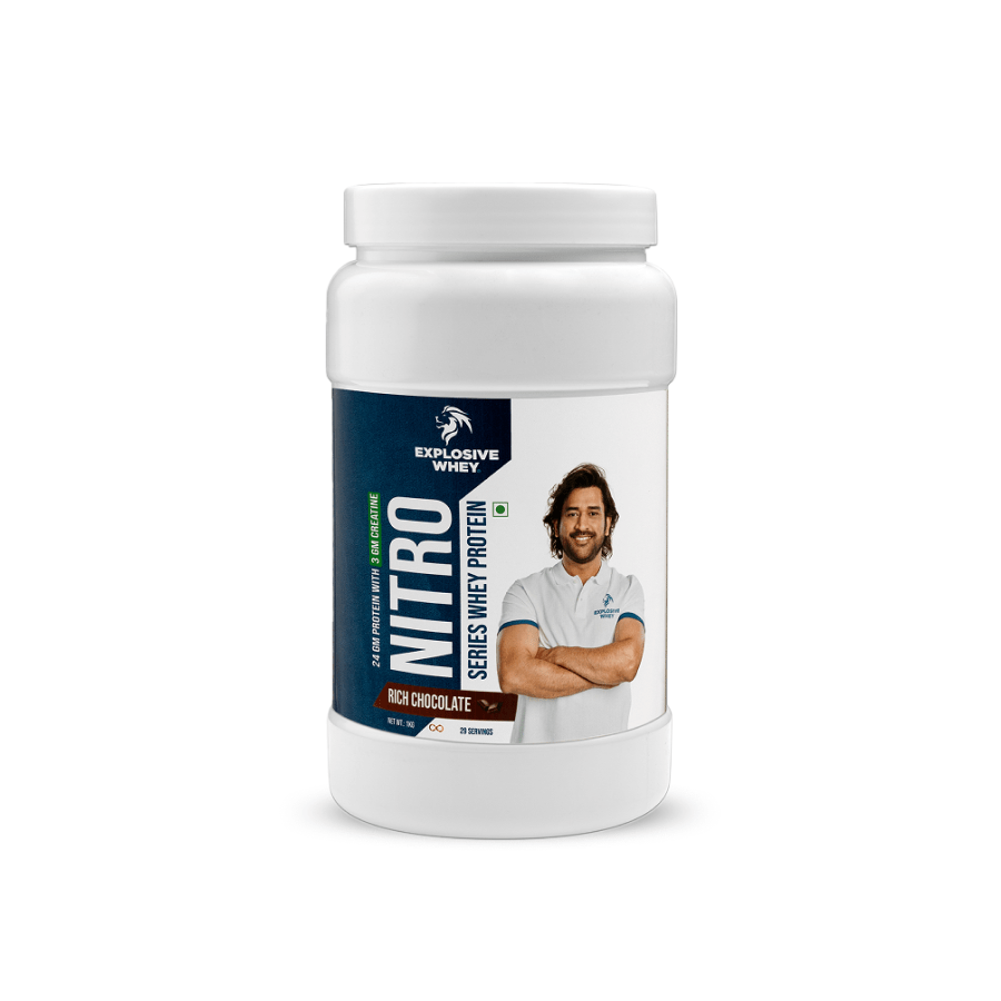 Nitro Series Whey (24gm Protein with 3gm Creatine) - Explosive Whey