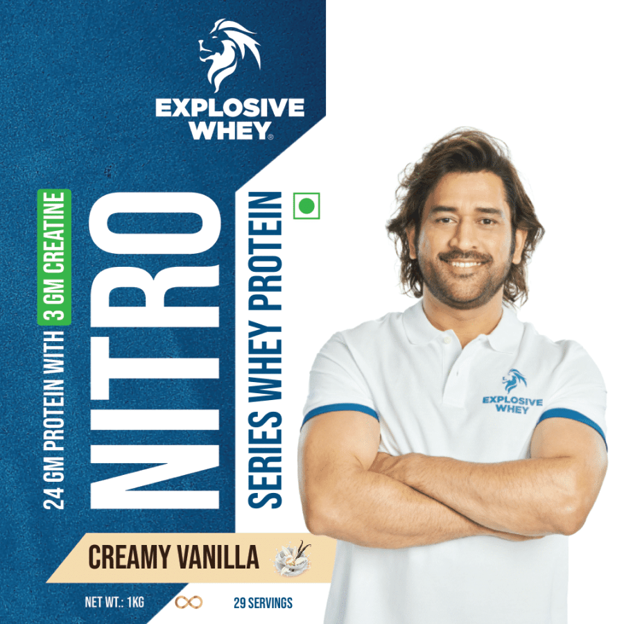 Nitro Series Whey (24gm Protein with 3gm Creatine) - Explosive Whey