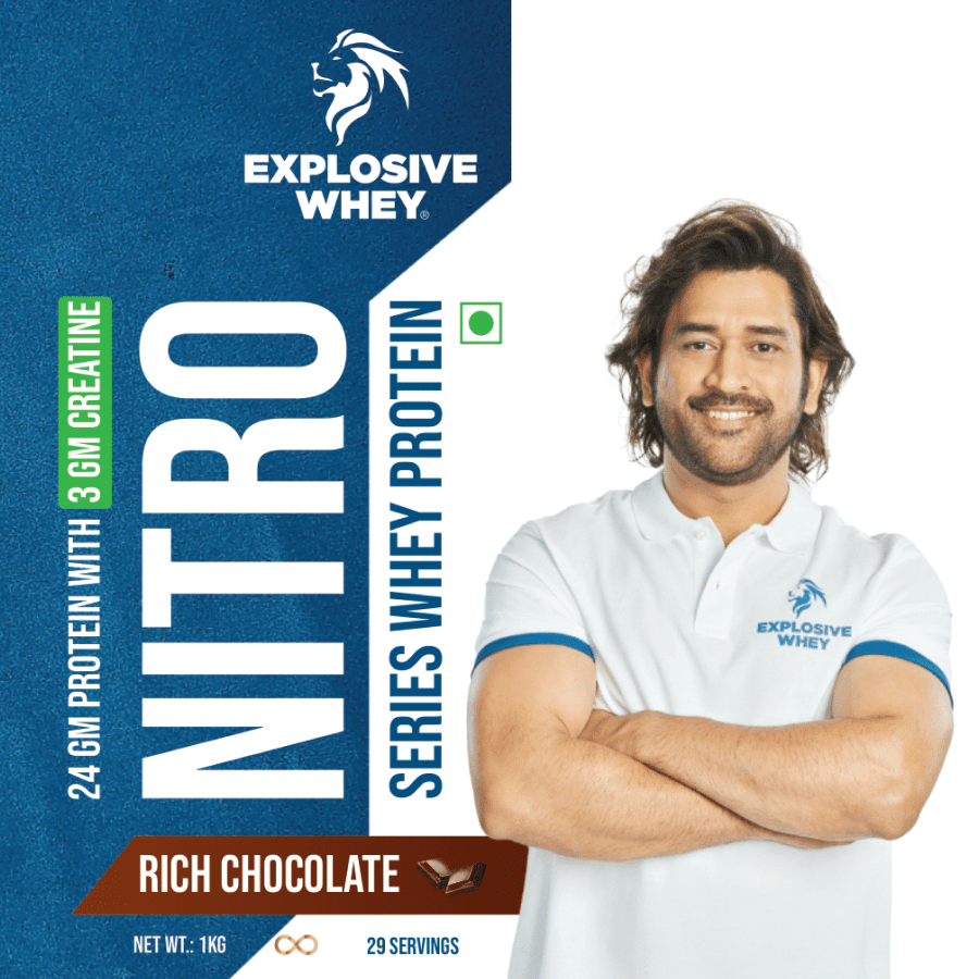 Nitro Series Whey (24gm Protein with 3gm Creatine) - Explosive Whey